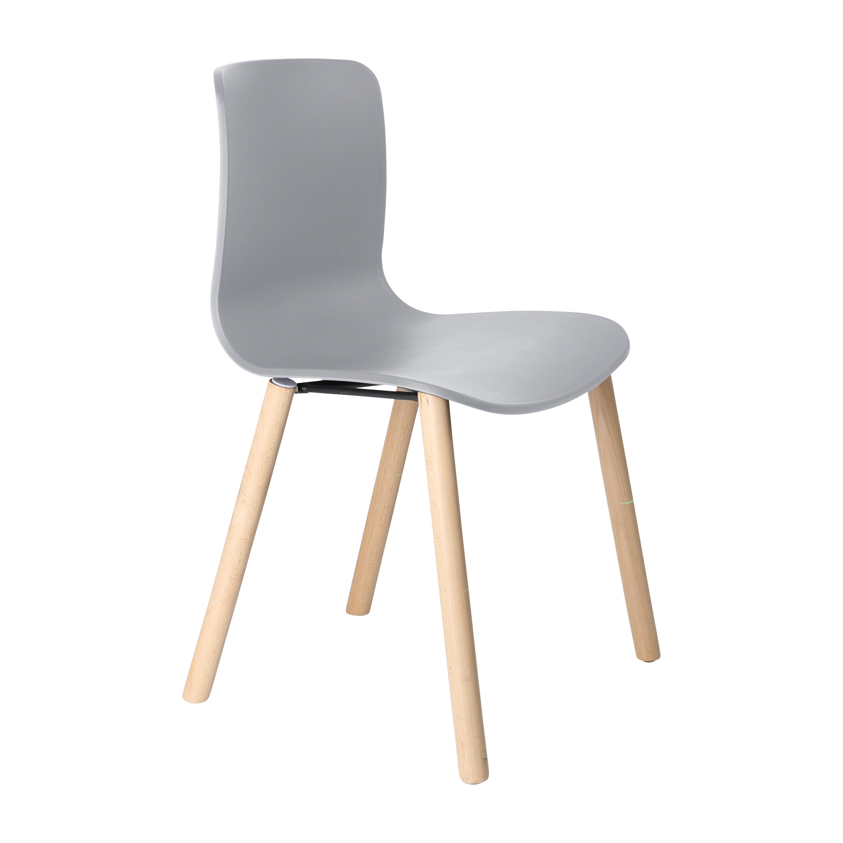 Acti Chair (Light Grey / 4-leg Timber Frame)